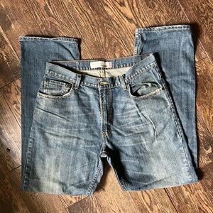 Levi's 559 Relaxed Straight Leg Denim Blue Jeans - Men's 34x34